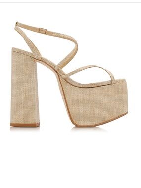 Cult Gaia
Sofie Raffia Platform Sandals
